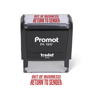 Out of Business Return to Sender Stamp – Self-Inking (Small)
