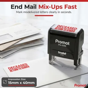 Deceased Return to Sender Stamp – Self-Inking (Small)