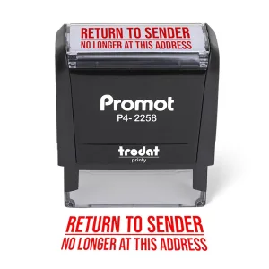 Return to Sender No Longer at This Address Stamp – Self-Inking (Large)