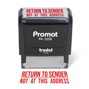Return to Sender Not at This Address Stamp – Self-Inking (Large)